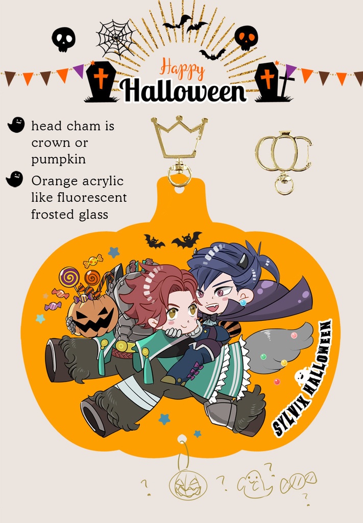 ハロウィンsylvixアクリルチャーム