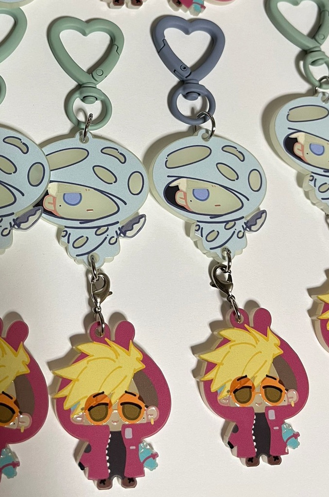 KV股間ぶら下がりゾンビ顔色アクリルキーホルダー