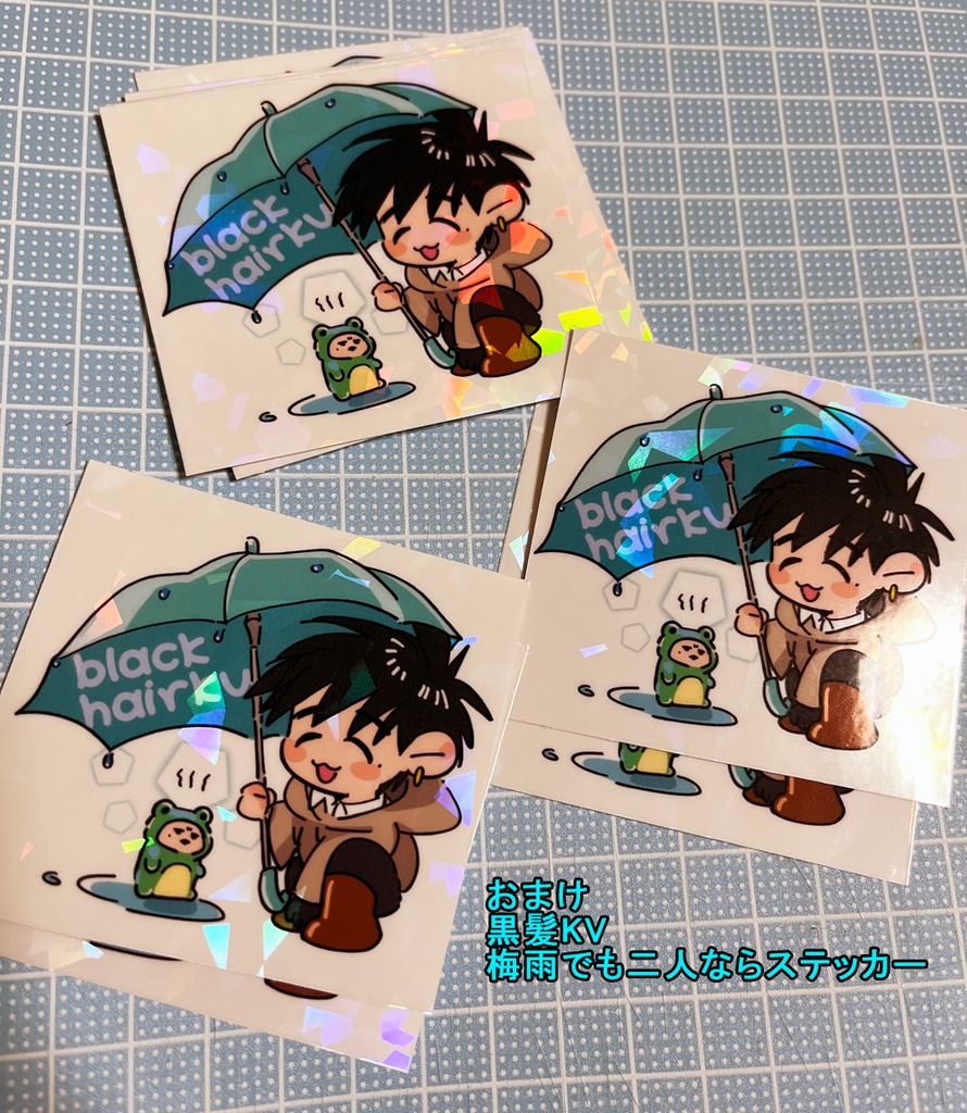 黒髪KVネオン缶バッジ