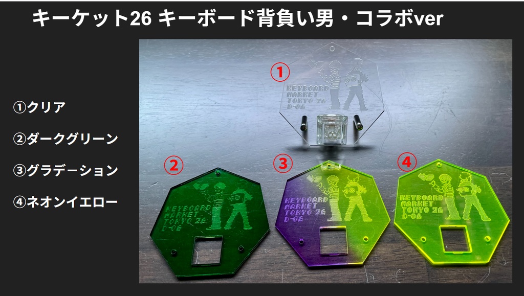 キーキャップ/スイッチディスプレイ「アクスタおやじV2」