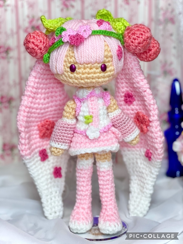 あみぐるみ 桜ミク 桜満開ver Kuromajo Booth