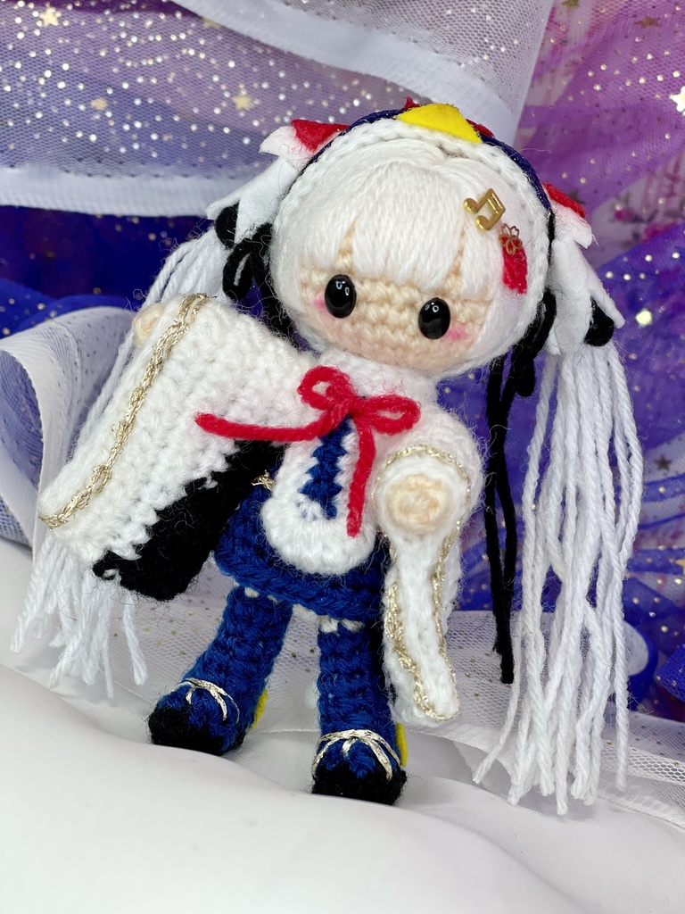 雪ミク2018 タンチョウ巫女 あみぐるみ