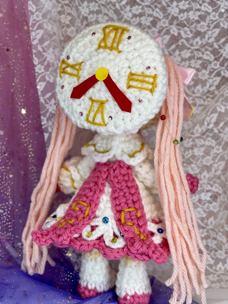 ジャンボあみぐるみ雪ミク2021 時計ちゃん