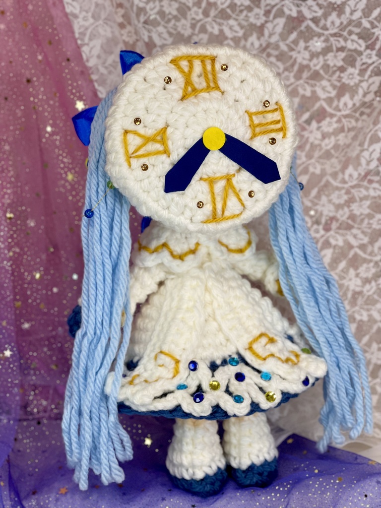 ジャンボあみぐるみ雪ミク2021 時計ちゃん