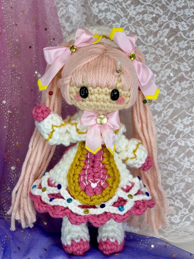 ジャンボあみぐるみ雪ミク2021 時計ちゃん