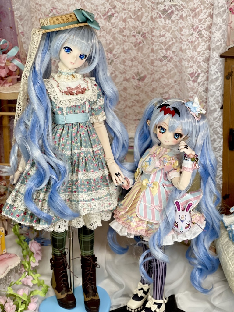 9インチ☆クルクルツインテール ウィッグ