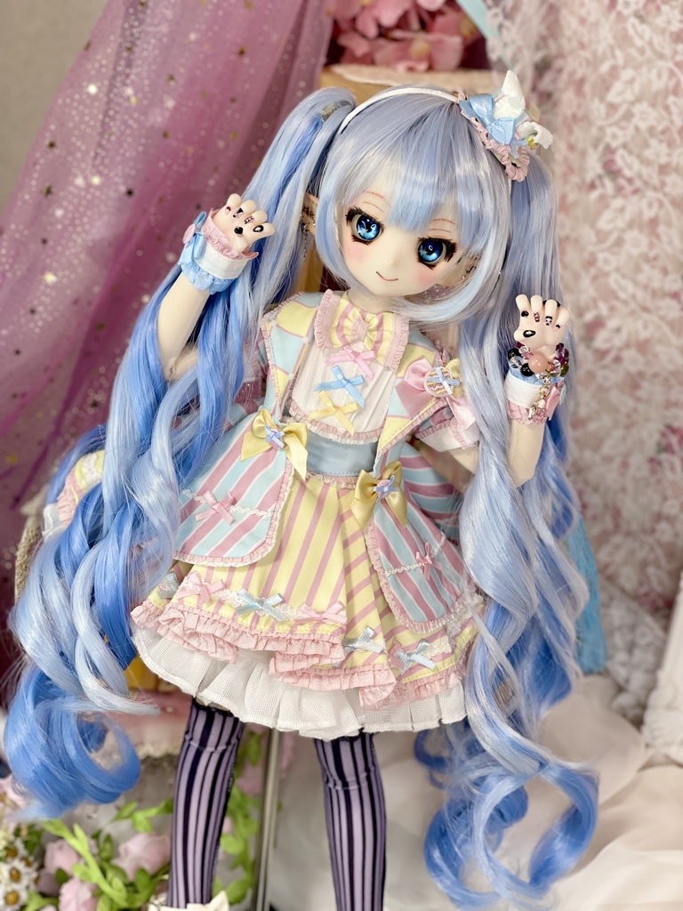 9インチ☆クルクルツインテール ウィッグ