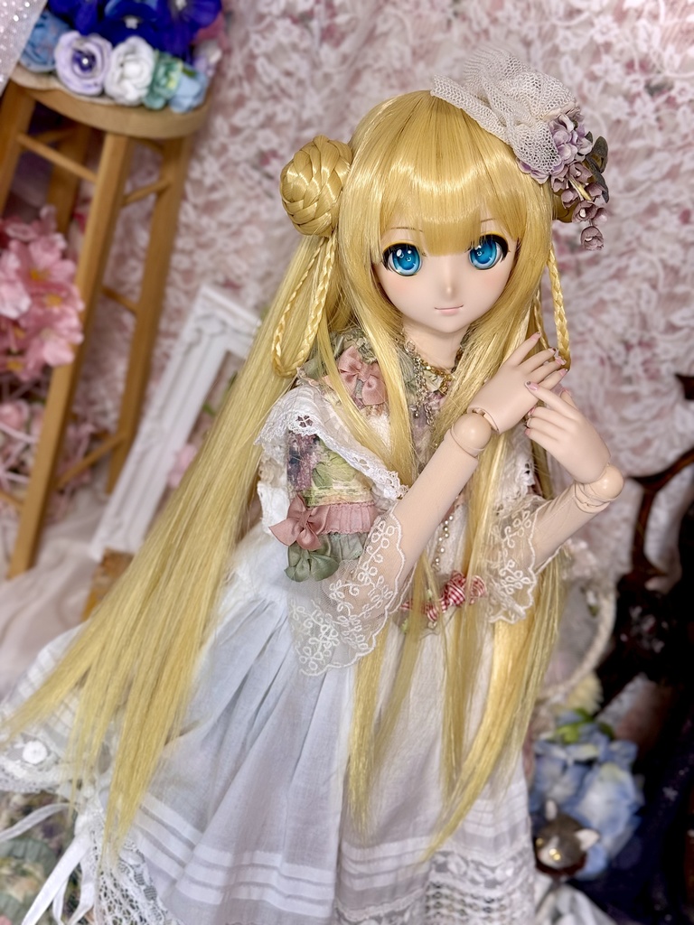 9インチ☆シニヨンプードルちゃん ウィッグ