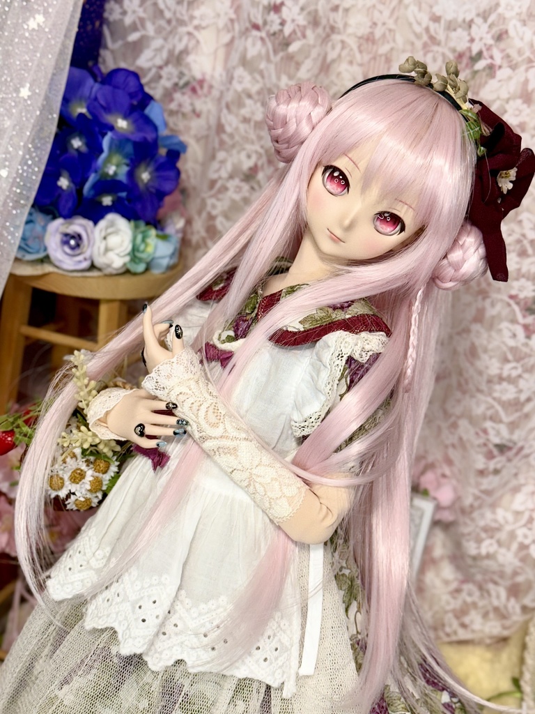 9インチ☆シニヨンプードルちゃん ウィッグ