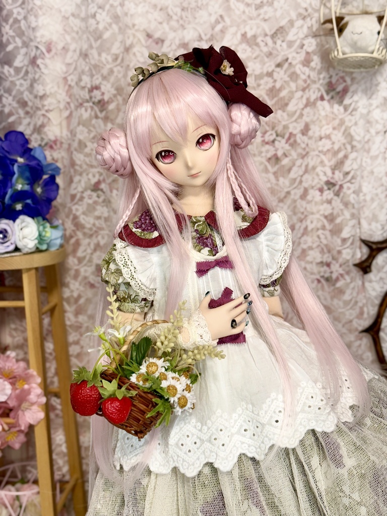 9インチ☆シニヨンプードルちゃん ウィッグ