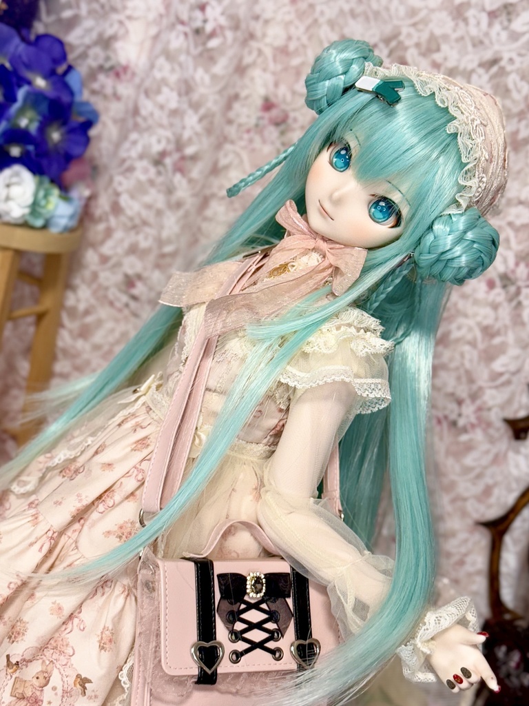 9インチ☆シニヨンプードルちゃん ウィッグ