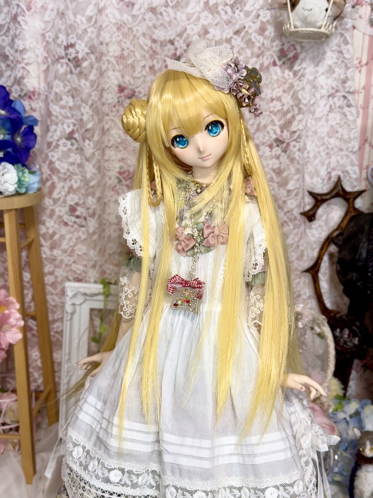 9インチ☆シニヨンプードルちゃん ウィッグ