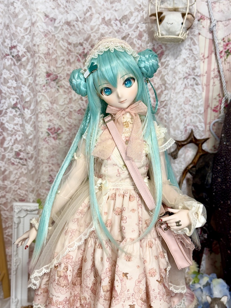 9インチ☆シニヨンプードルちゃん ウィッグ