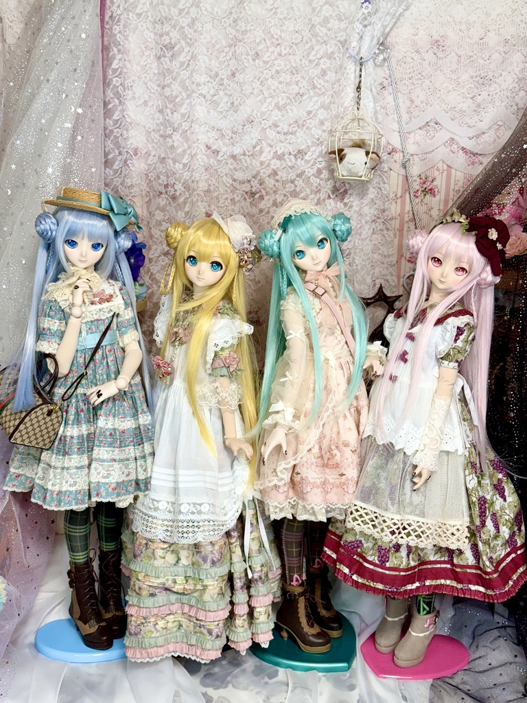 9インチ☆シニヨンプードルちゃん ウィッグ
