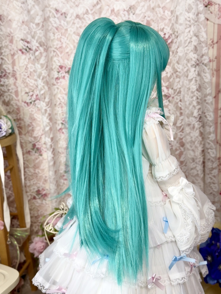 9インチ⭐️もふっとハーフアップ 七星乃工房×黒MAJO