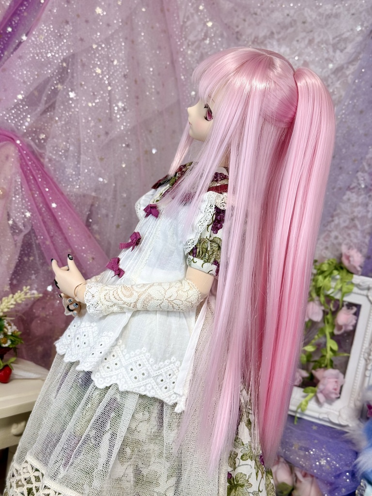 9インチ⭐️もふっとハーフアップ 七星乃工房×黒MAJO