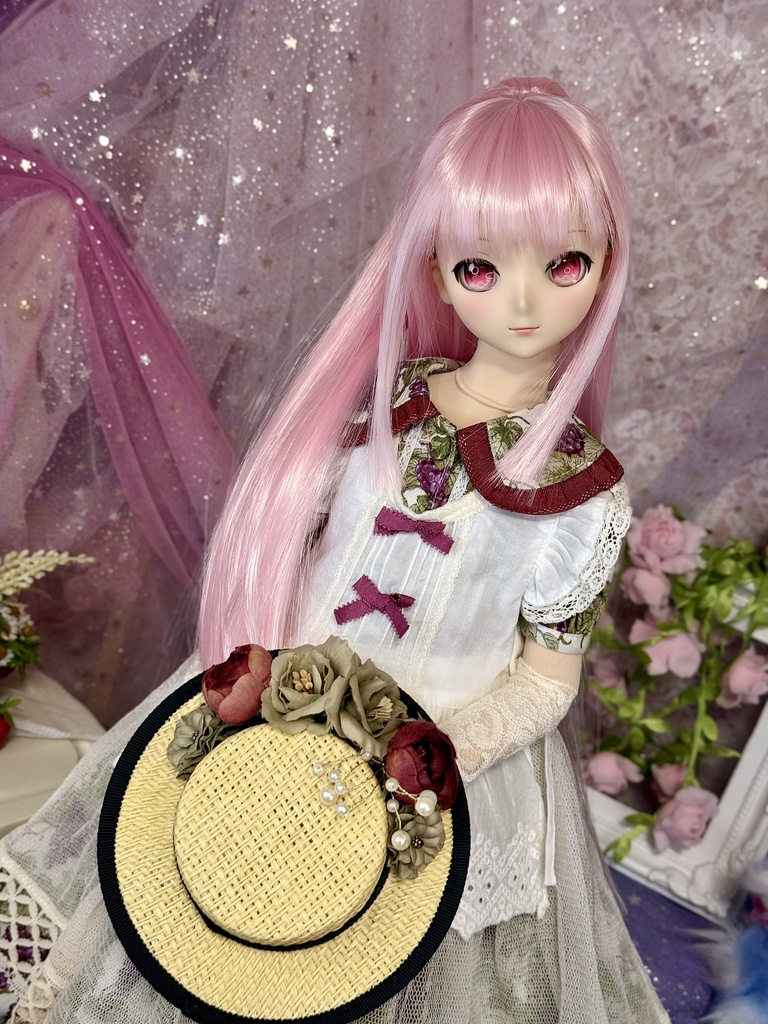 9インチ⭐️もふっとハーフアップ 七星乃工房×黒MAJO