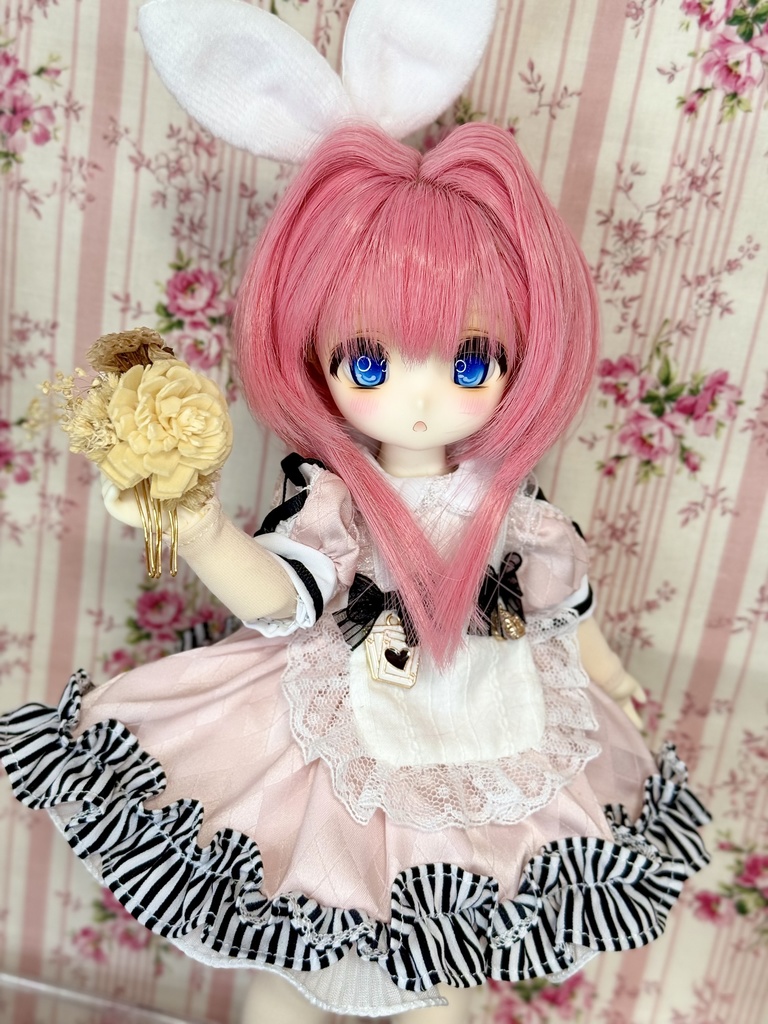 7インチ⭐️猫耳さくら ウィッグ
