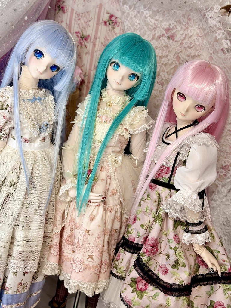 9インチ⭐️ナチュラル姫カット　ウィッグ