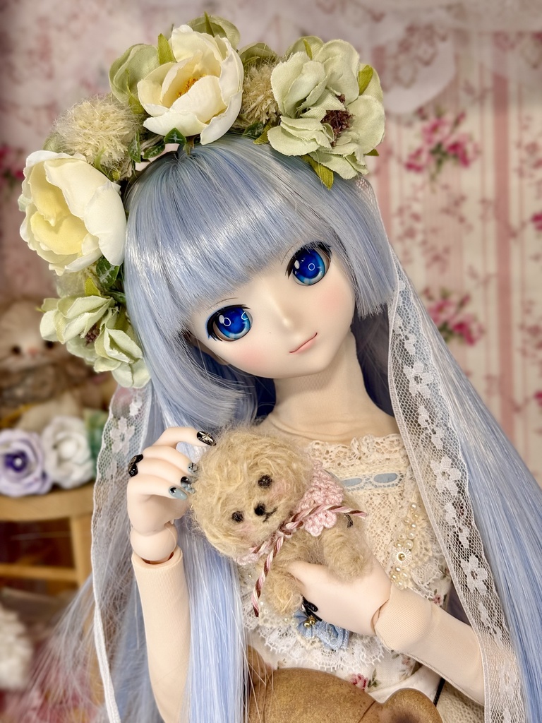 9インチ⭐️ナチュラル姫カット ウィッグ