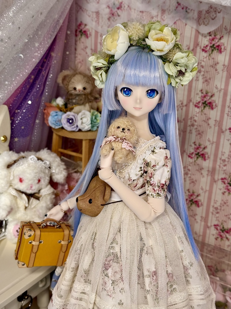 9インチ⭐️ナチュラル姫カット ウィッグ