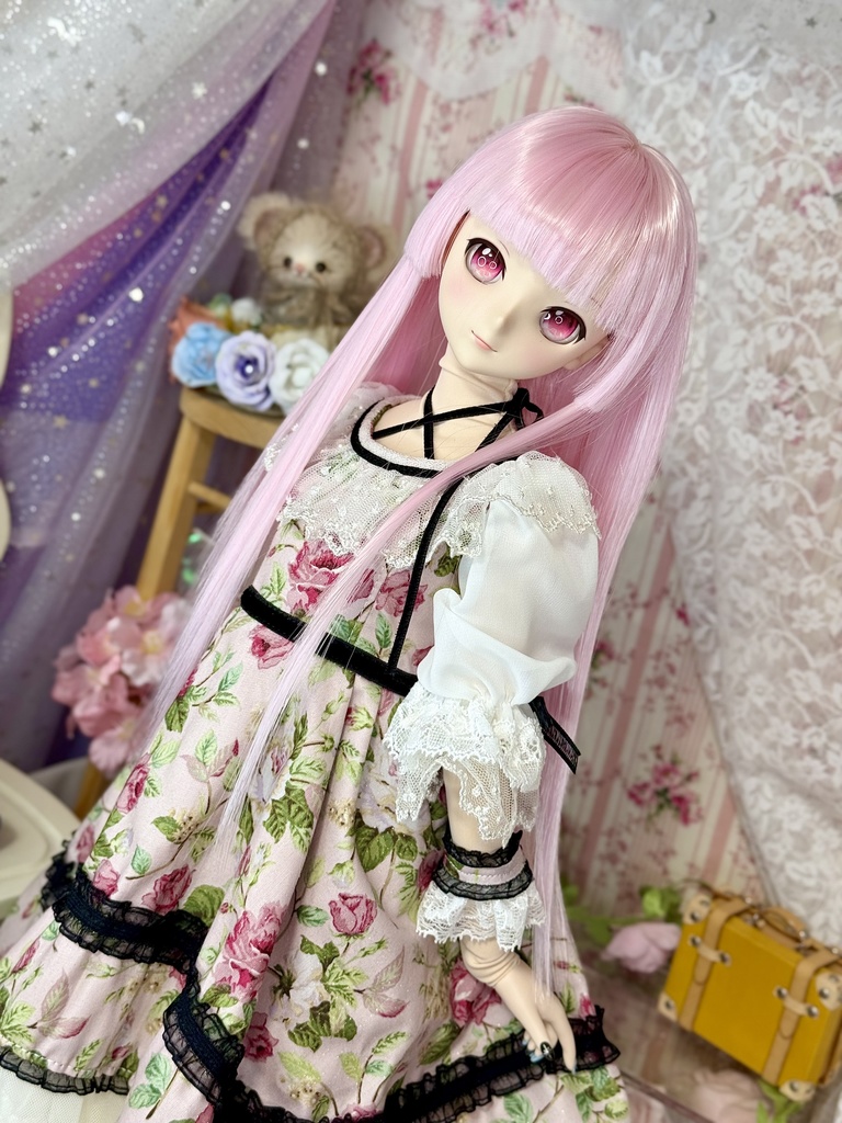 9インチ⭐️ナチュラル姫カット ウィッグ