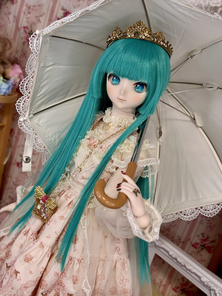 9インチ⭐️ナチュラル姫カット ウィッグ