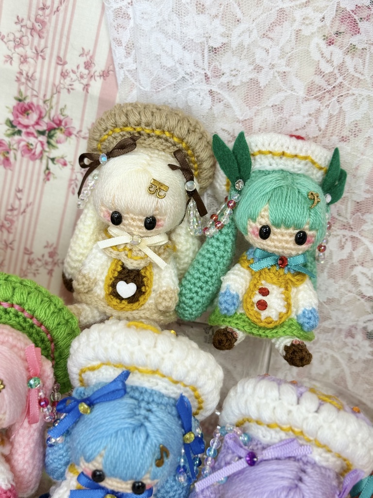 🌸お蔵出し🌸雪ミク 七福神時計ちゃん あみぐるみ