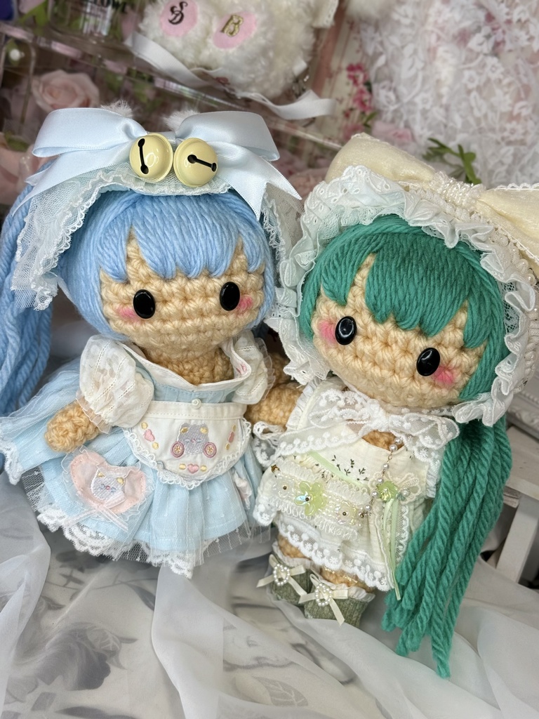 🌸お蔵出し🌸 初音ミク 雪ミク あみぐるみ