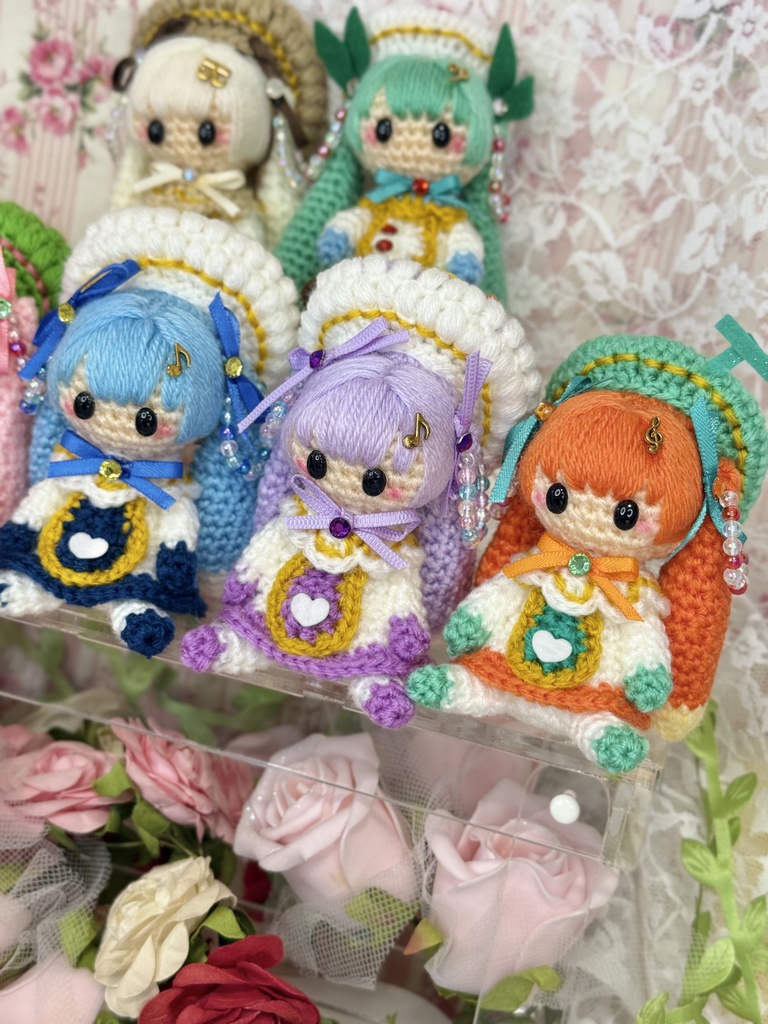 🌸お蔵出し🌸雪ミク 七福神時計ちゃん あみぐるみ