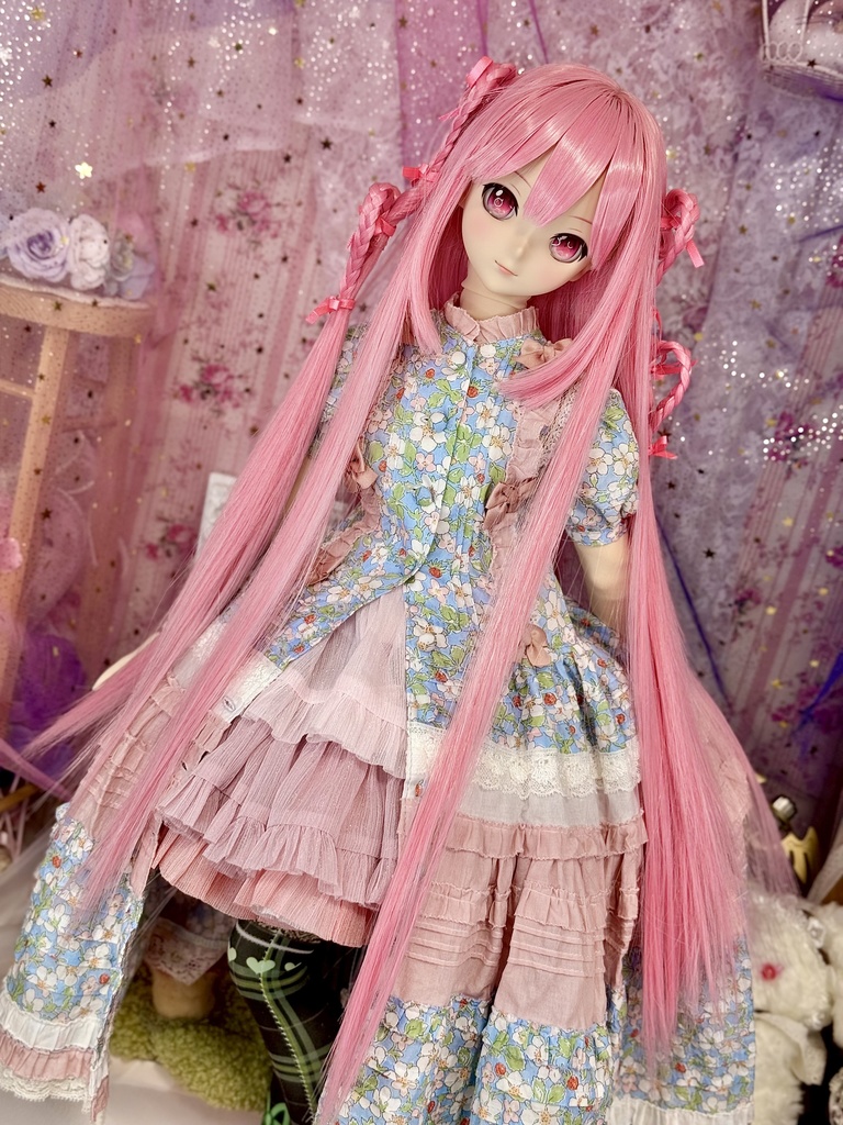 9インチ⭐️ハートキャッチ🩷　ウィッグ