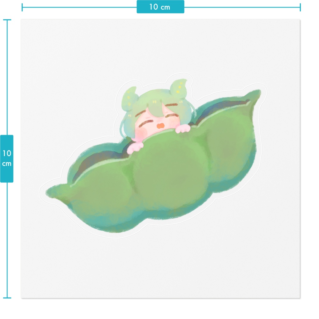 ずんだもんステッカー(ねんね)