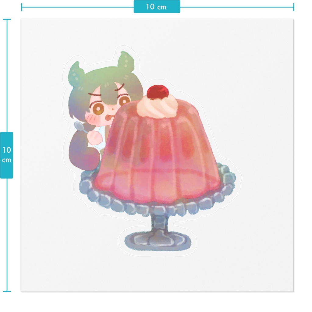 ずんだもんステッカー(ゼリー)