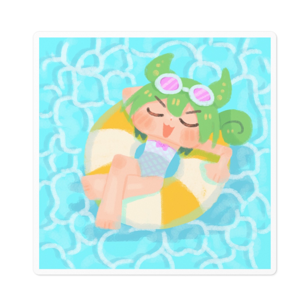 夏だ！海だ！ずんだもんステッカー