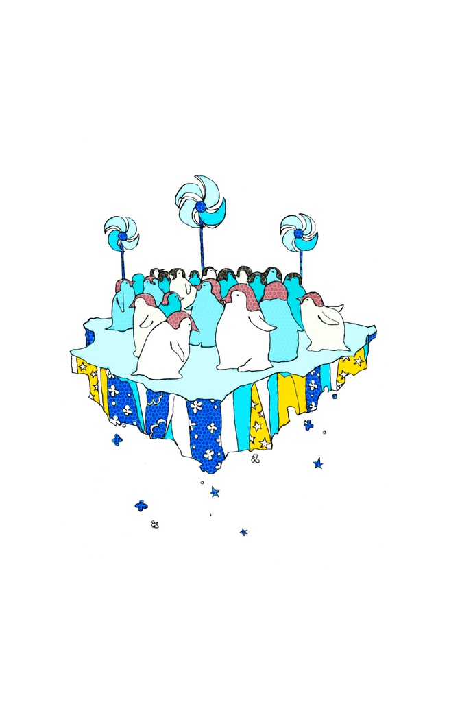 夏のペンギンパスケース