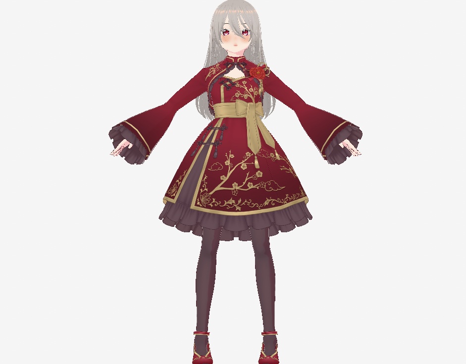 【3Dモデル】オリジナル3Dモデル もざか 【vroid】