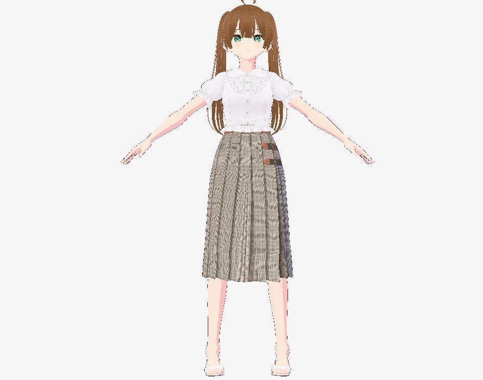 【3Dキャラクター】オリジナル3Dモデルろろ【vroid】