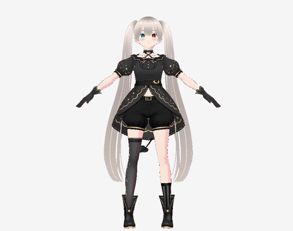 【3Dモデル】オリジナル3Dモデル小悪魔うさみ【vroid】