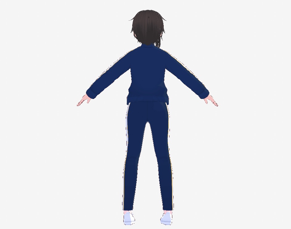 【vroid・VRM】オリジナル3Dモデルニートな男の子