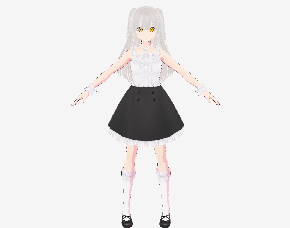 【vroid・VRM】オリジナル3Dモデルここな