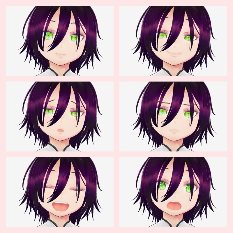 【vroid・VRM】オリジナル3Dモデルろろ