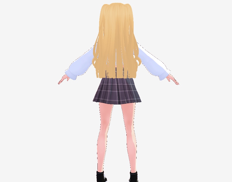 【vroid・VRM】オリジナル3Dモデルあかね