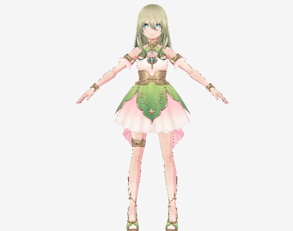 【vroid・VRM】オリジナル3Dモデルローラ