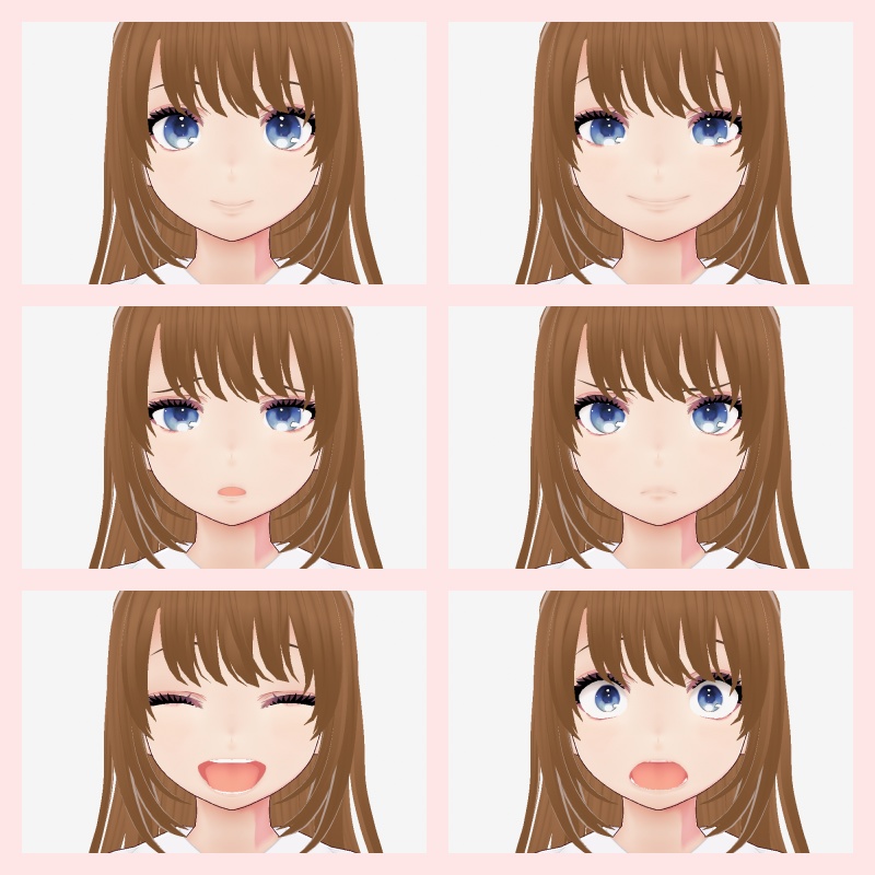 【vroid・VRM】オリジナル3Dモデルあかね