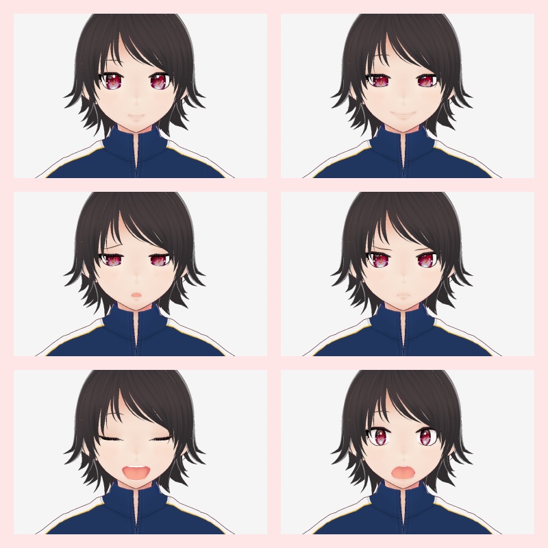 【vroid・vrm】オリジナル3Dモデルたかの