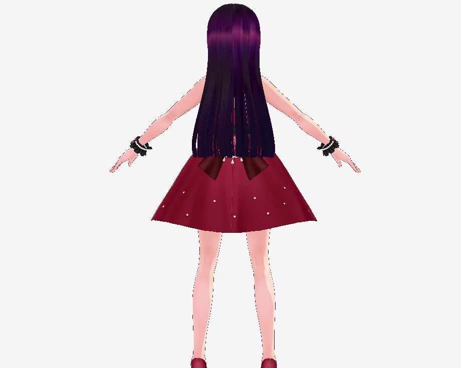 【vroid・VRM】オリジナル3Dモデルららか