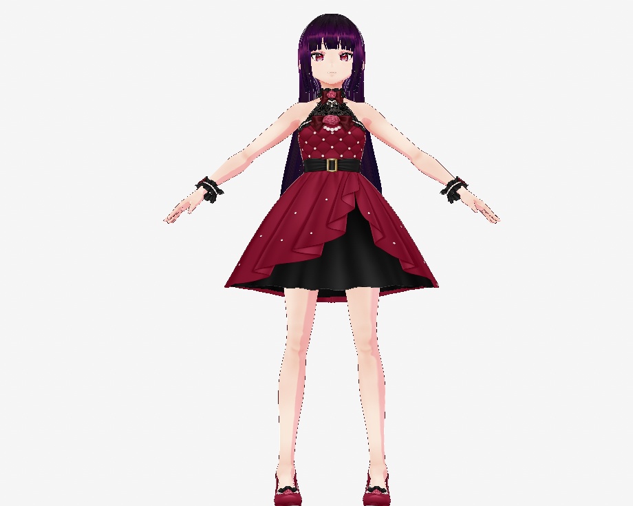 【vroid・VRM】オリジナル3Dモデルららか