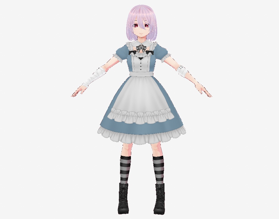 【vroid・VRM】オリジナル3Dモデルアリス