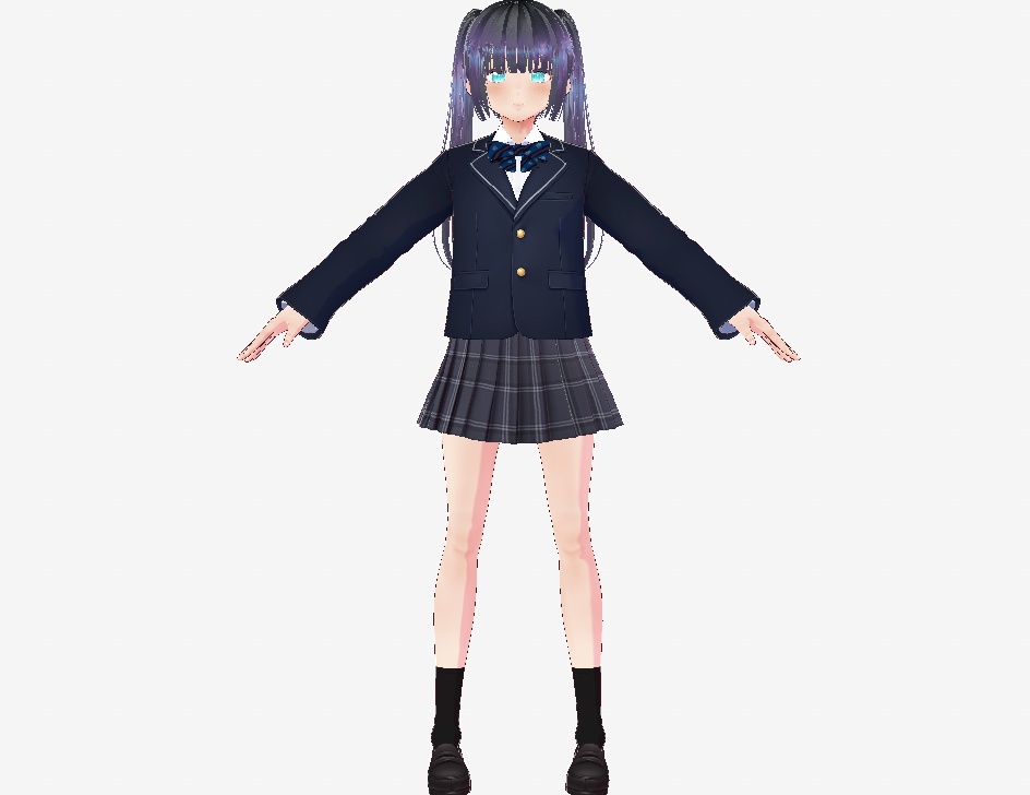 【vroid・VRM】オリジナル3Dモデルちな