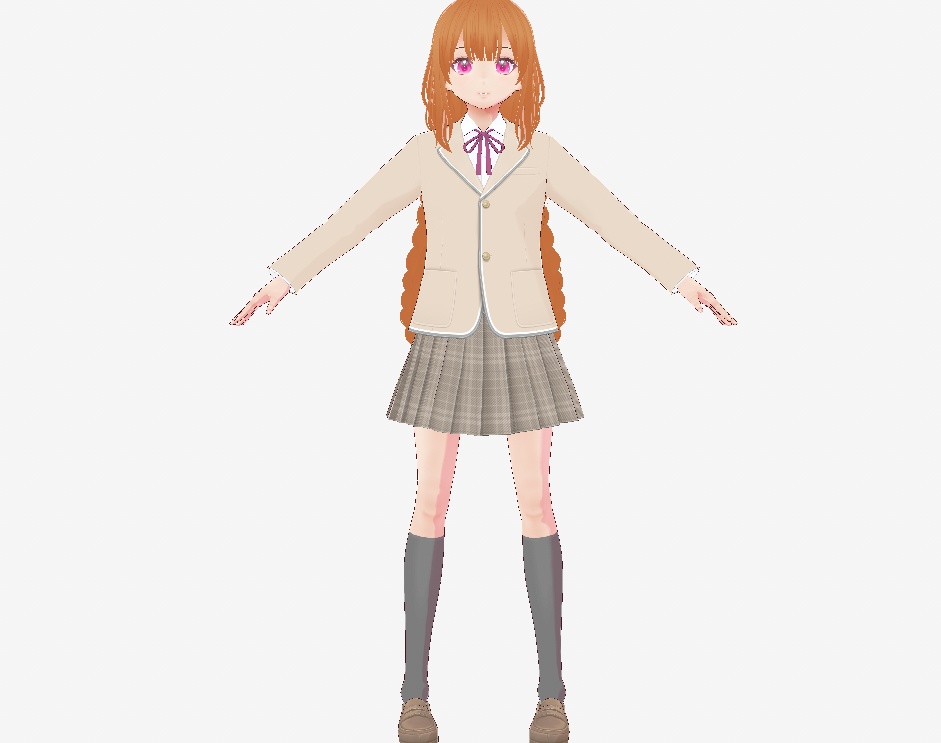 【vroid・VRM】オリジナル3Dモデルるる